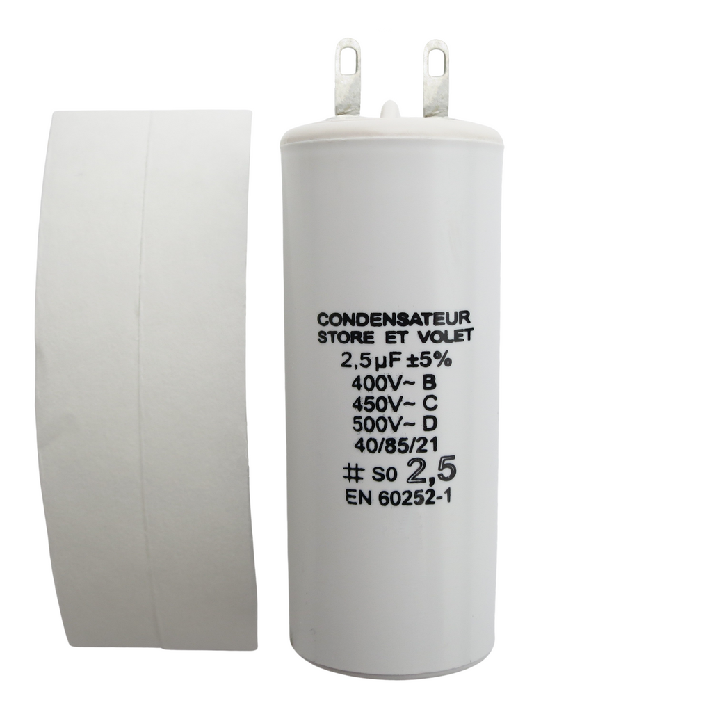 Condensatore 2.5 µF 450V Per Lavatrice Brandt E De Dietrich, Ricambio Originale DUCATI