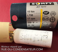 réparation d'un condensateur de 3.5 µF sur moteur Jet 10/17 Somfy