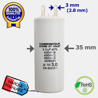 capacité condensateur de 3