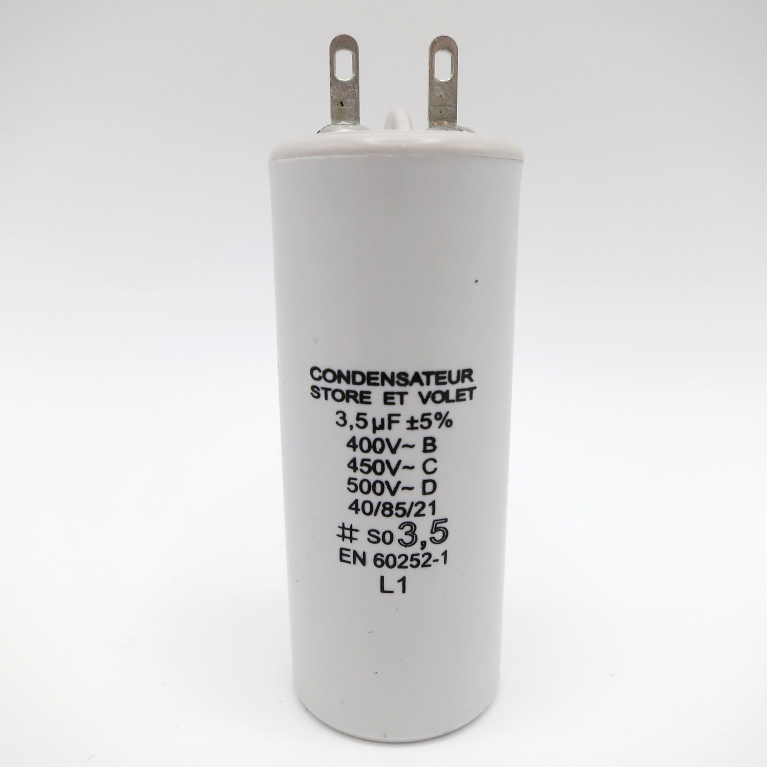 3 Condensatori 3,5μF Con Connettore JST Per Motori Tapparelle BUBENDORFF - Made In Italy