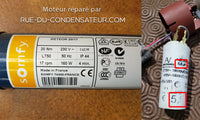 Réparation d'un condensateur moteur Somfy Meteor 20-17 de store volet